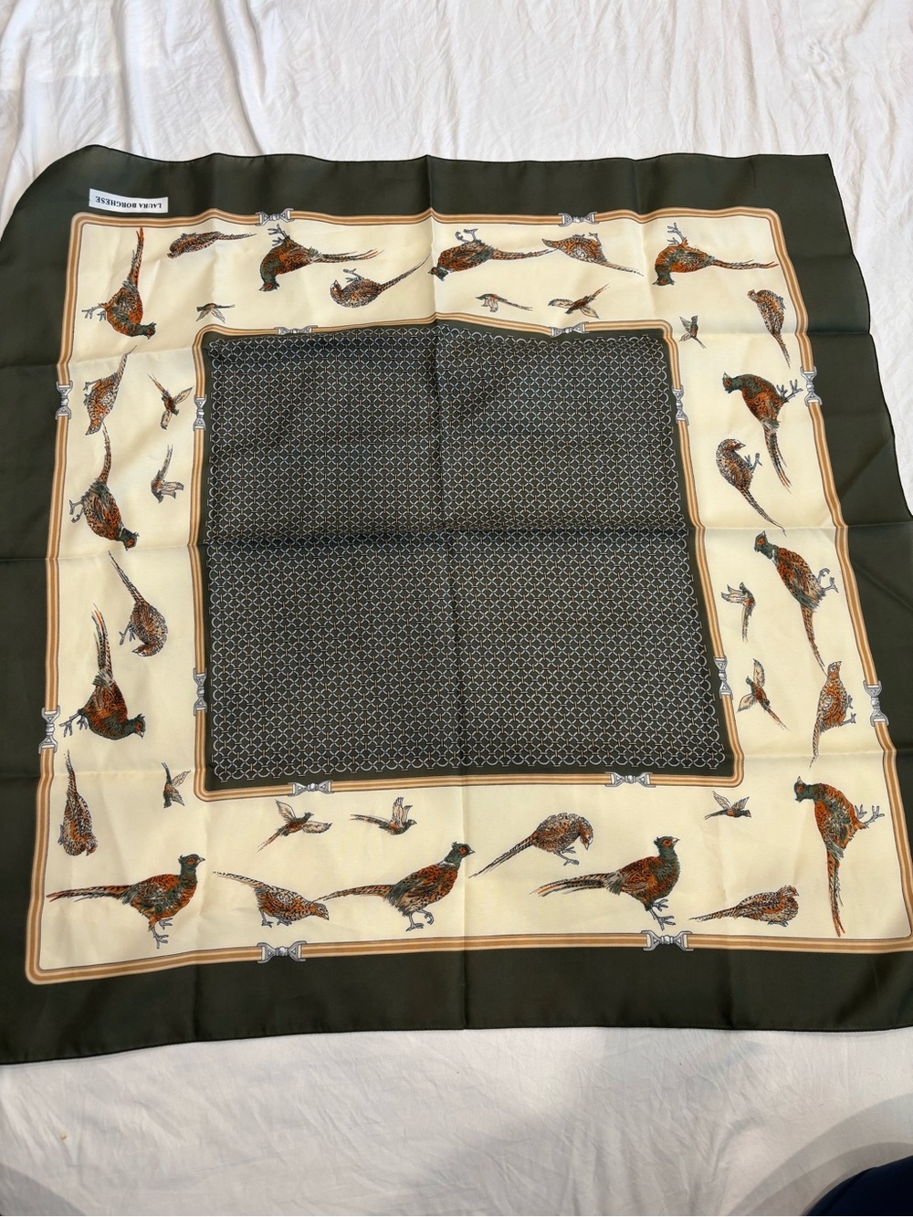 Laura Borghese Pheasant Scarf